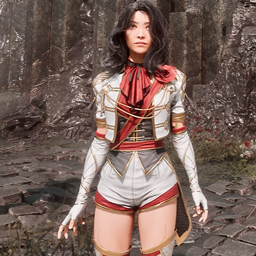 Lune: no stockings on flower and gommage suit