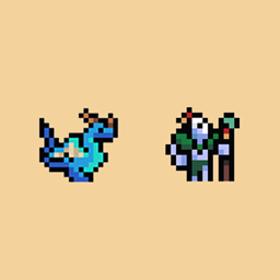 Healer Rover & Blue Wyvern
