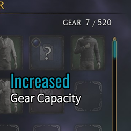 Increased Gear Capacity
