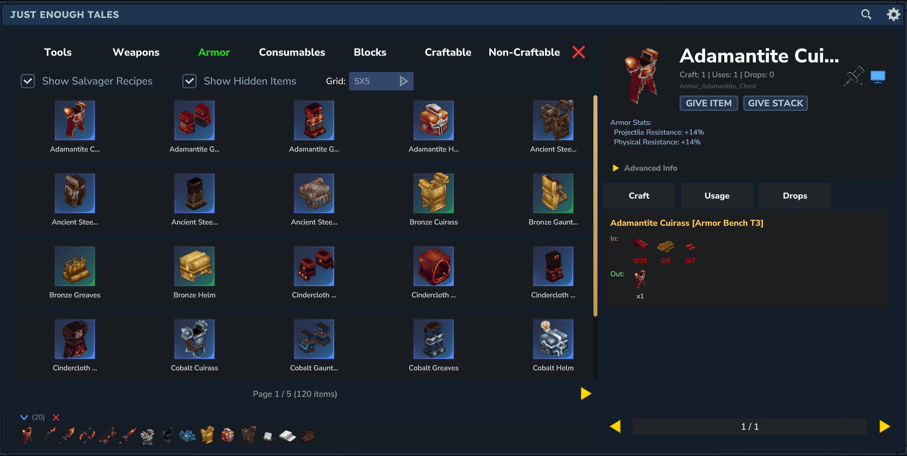 Just Enough Tales (JEI mod) — изображение 1
