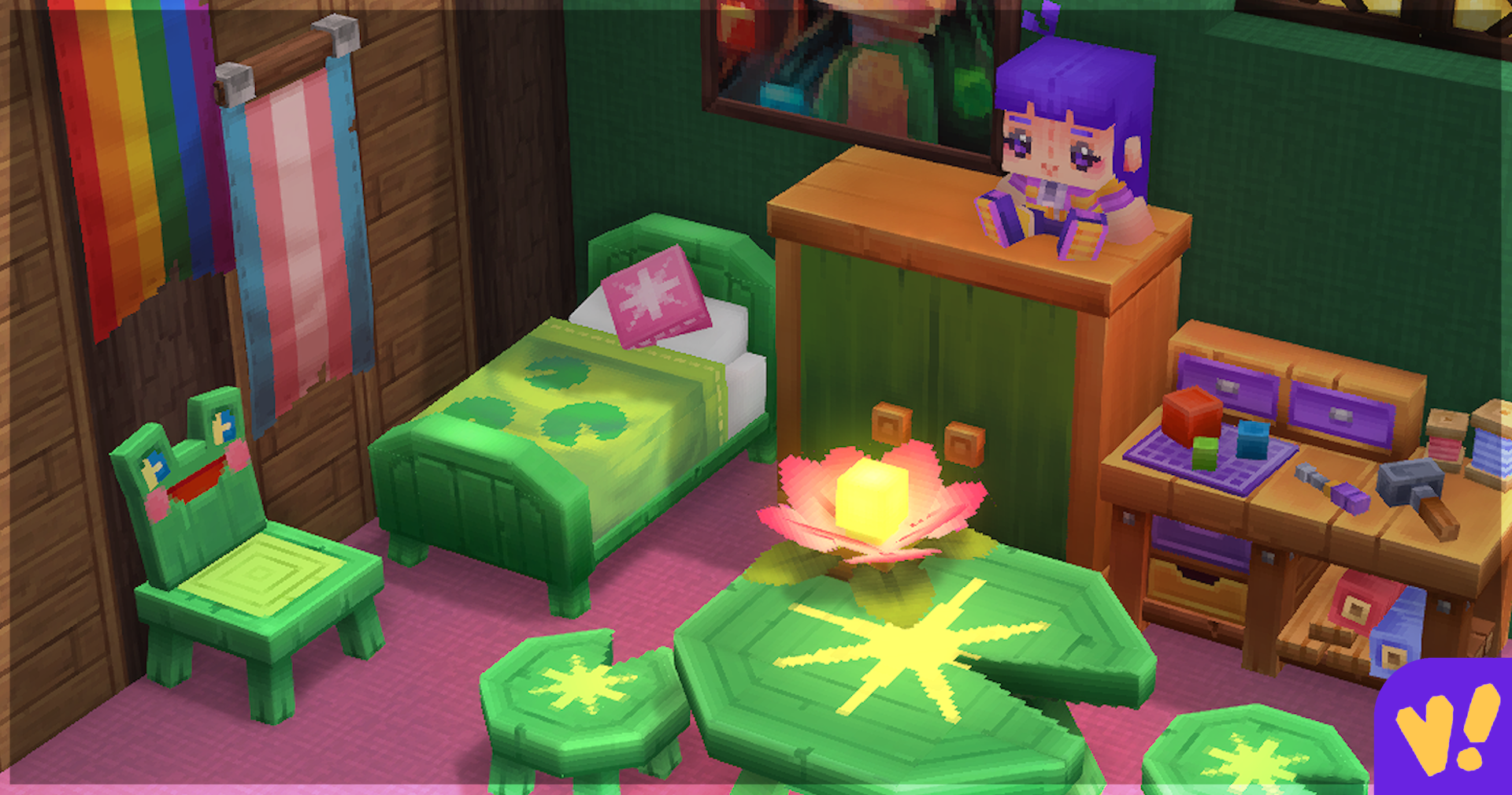 Меню создания предметов Violet's Furnishings