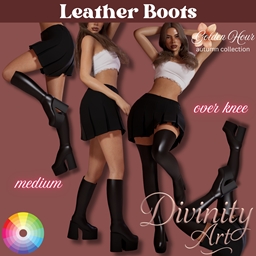 Leather Boots | Golden Hour Collection