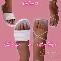 Toenails Flat & High Heels| Sparkling Love
