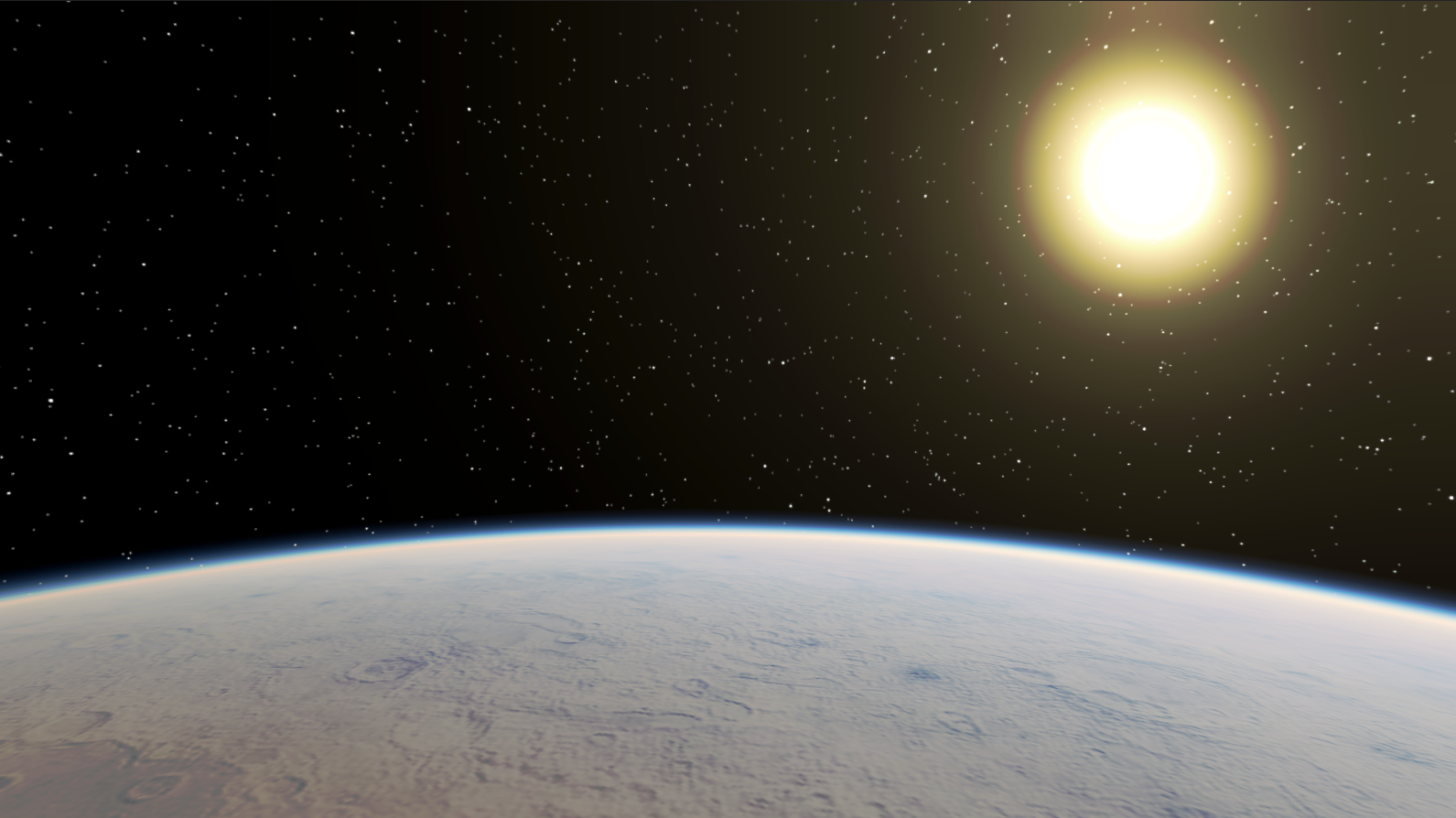 Вид планеты из мода Celestial Tint
