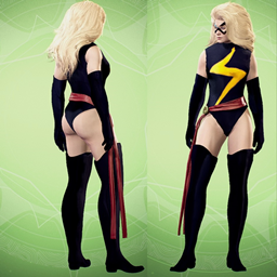 Captain Marvel (Carol) classic suit with mask