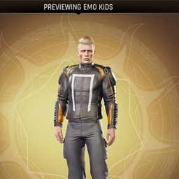Male Hunter moto jacket for emo kids outfit