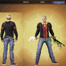 Male Hunter stark hoodie to borderline armor