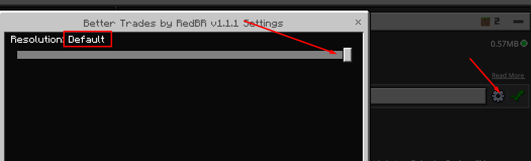 Настройки режима аддона Better Trades