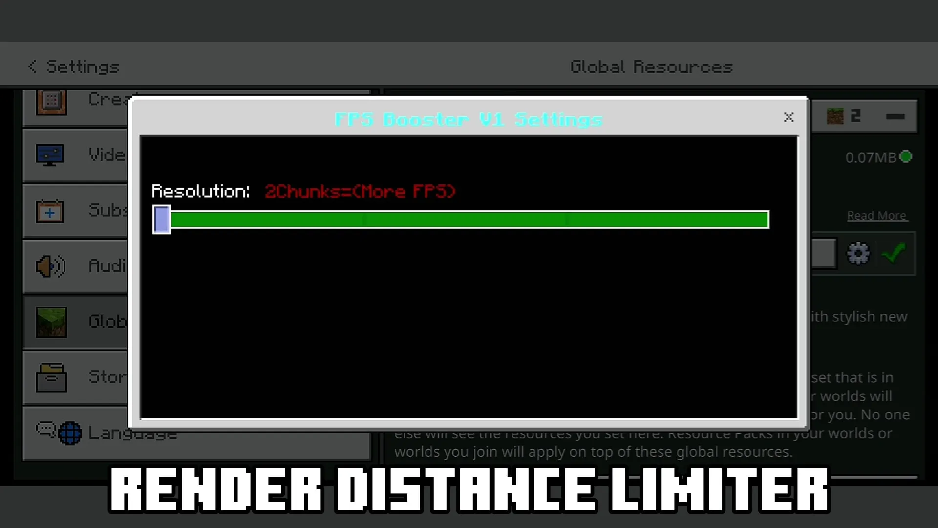 Скриншоты FPS Booster в Minecraft