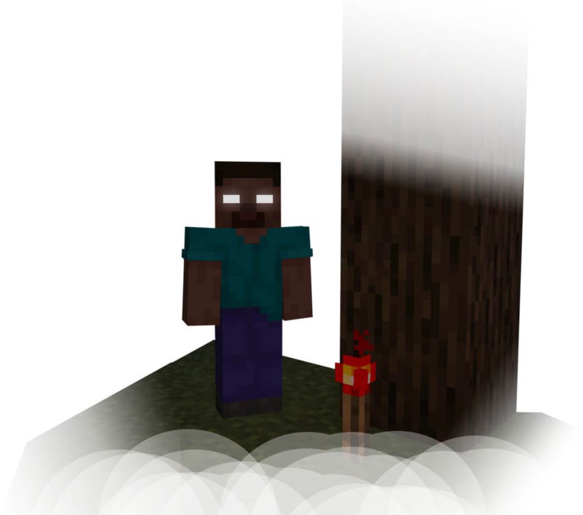 Херобрин в Minecraft