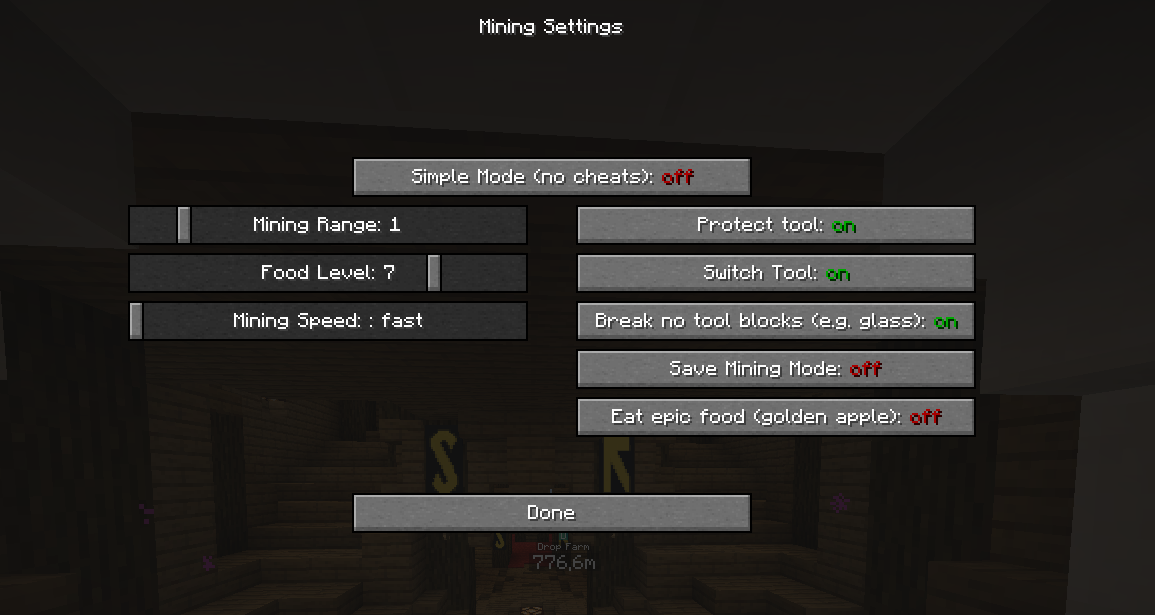 Settings GUI