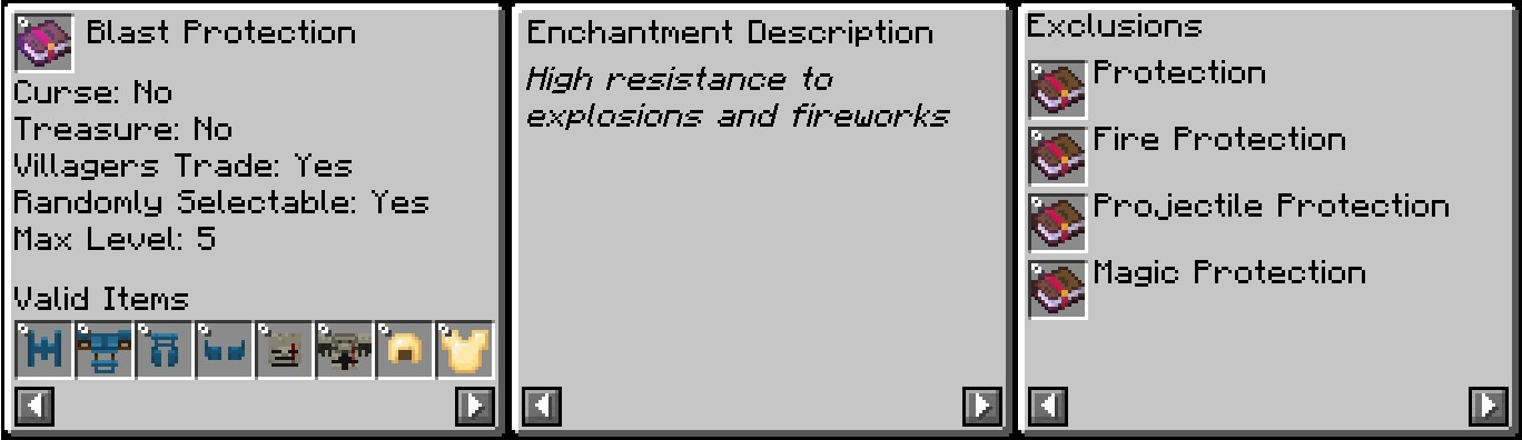 Пример интерфейса EMI Enchanting