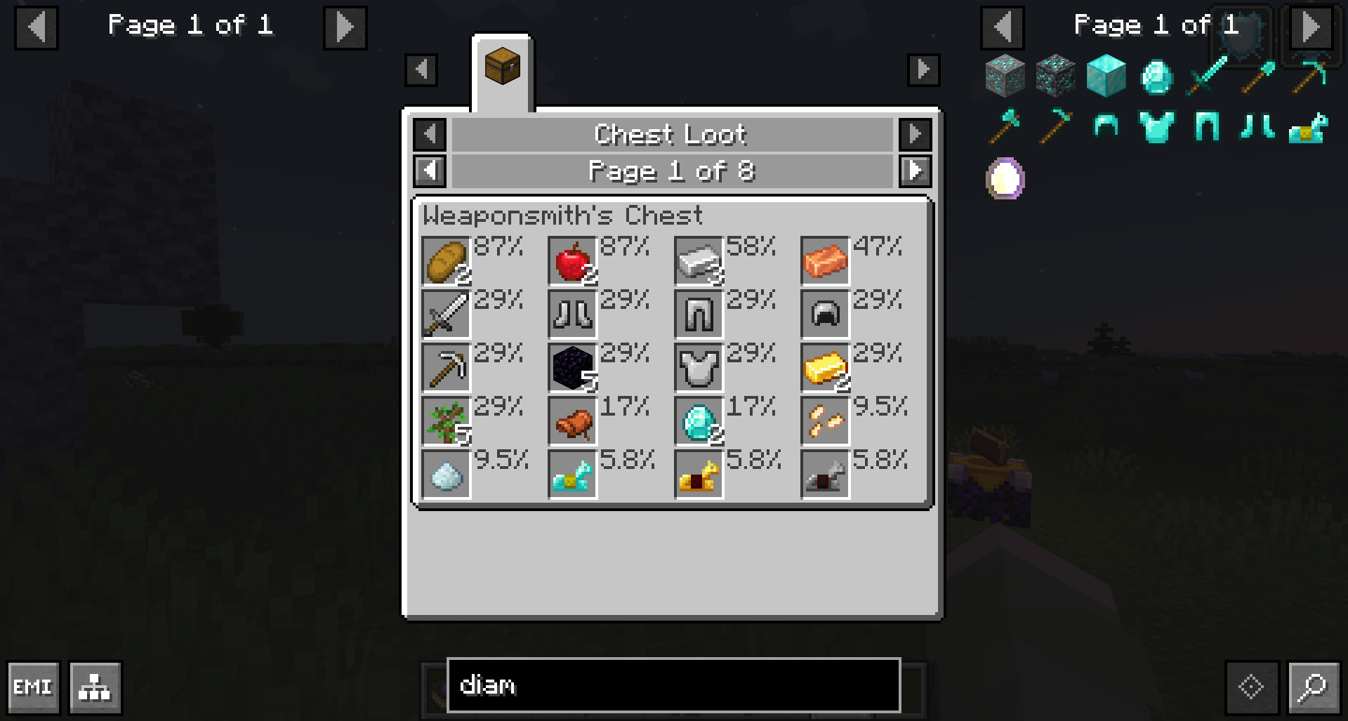 Экран с добычей из сундука в EMI Loot