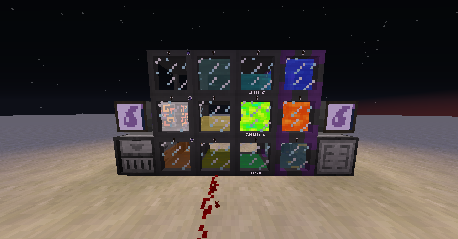 Пример интерфейса Fluid Drawers