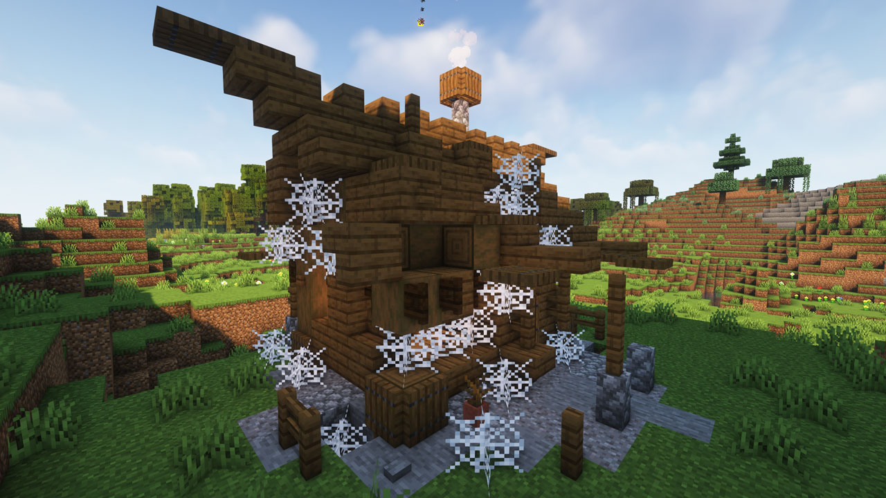 Средневековое здание в Minecraft