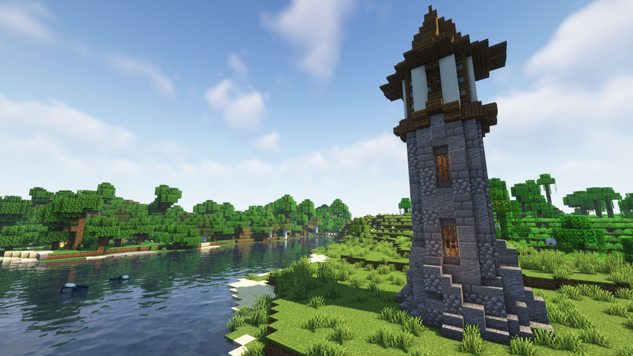 Интерьер средневекового здания в Minecraft