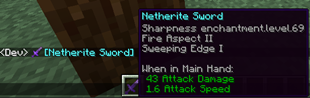 Отображение предмета в чате Minecraft