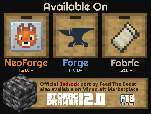 Bedrock версия Storage Drawers