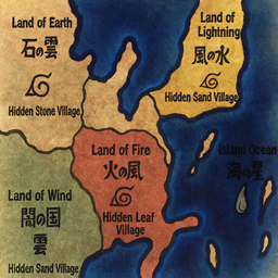 The Naruto Shinobi World Map