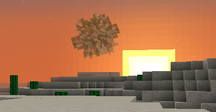 Катающийся колючий куст в Minecraft