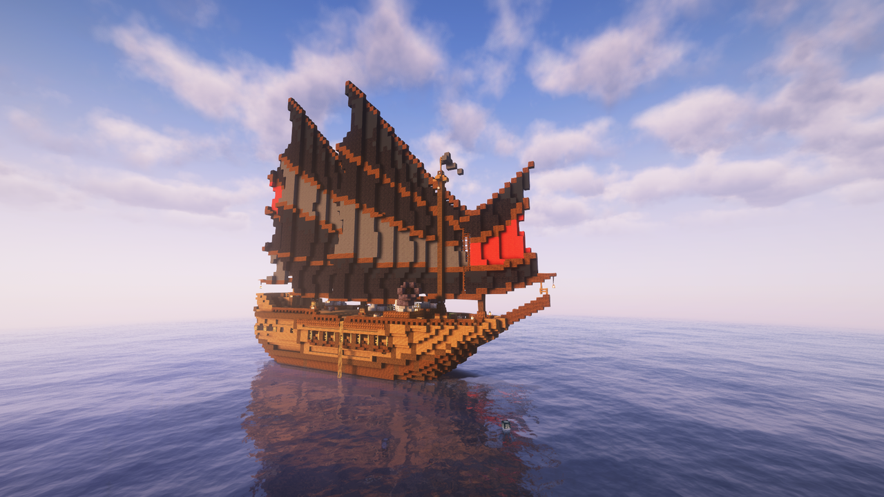 Вид корабля Pirate Junkship