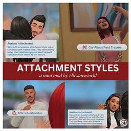 🤝 Attachment Styles — Relationship System by: ElleSimsWorld — Spanish Translation ES 🤝