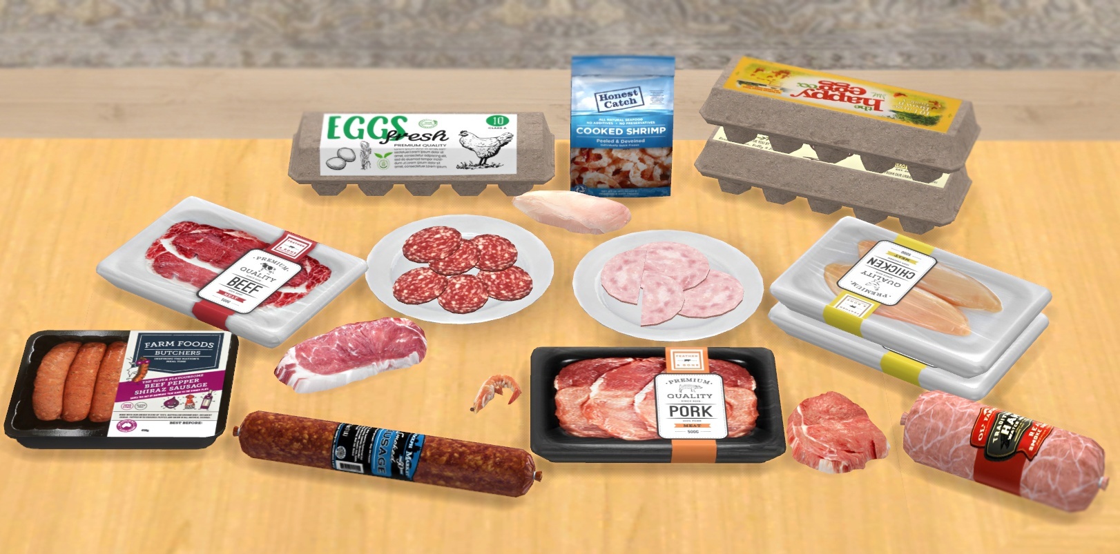 Новые продукты в моде Realistic Cooking Mod