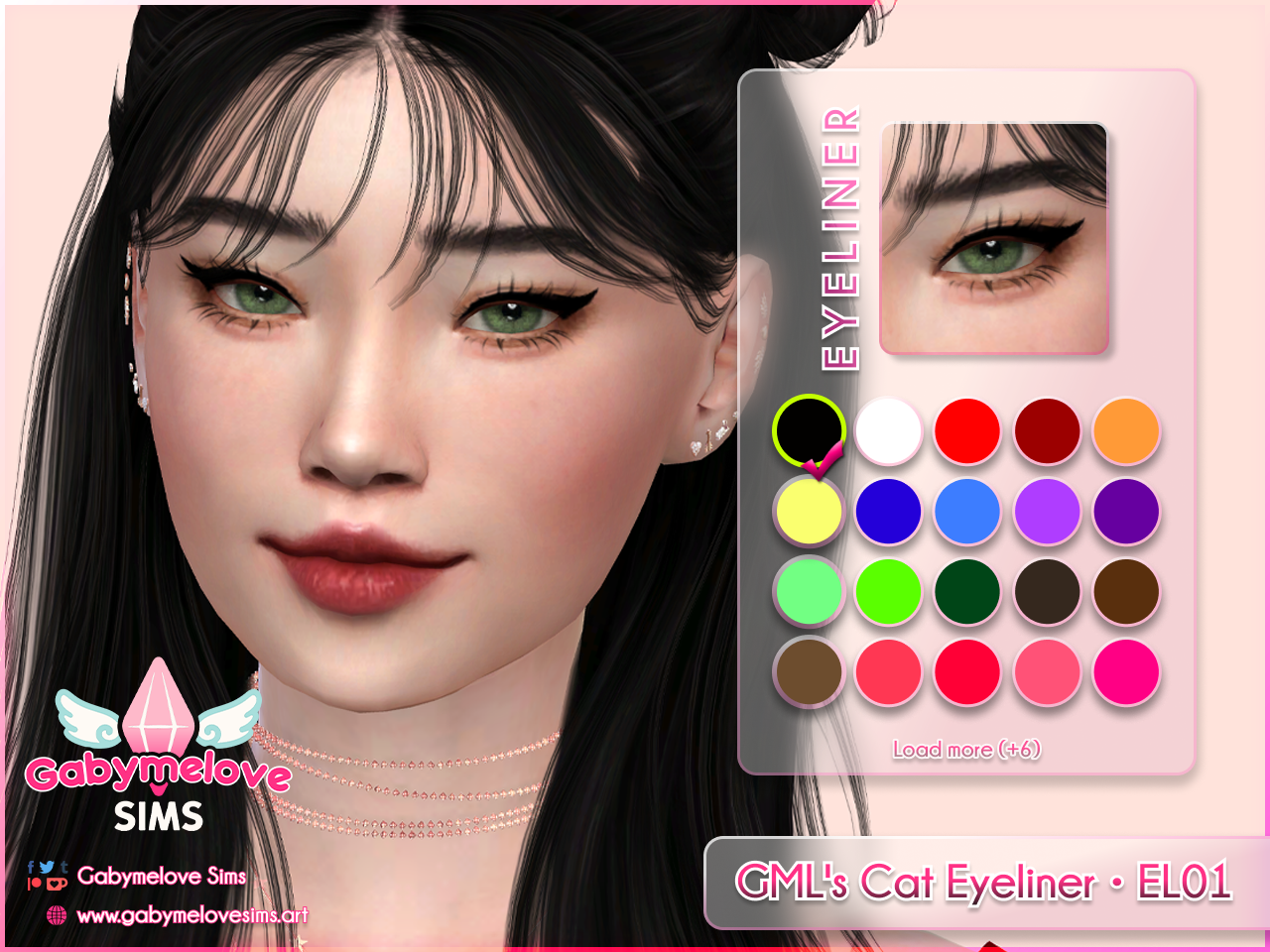 Cat Eyeliner • EL01 (Female) – Soft Winged Makeup — изображение 1