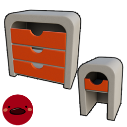 MH Retrofuturism : Commode And Nightstand