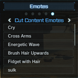 New Emotes (Restored Cut Content)