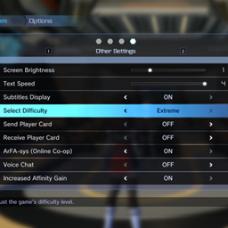 Select Difficulty While In-Game