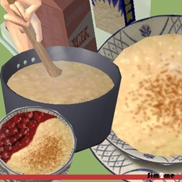 Rice Pudding with Cherries