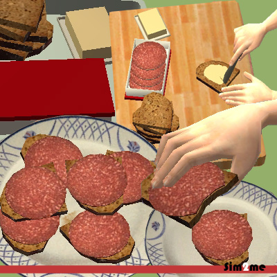 Салями-сэндвич в The Sims 2