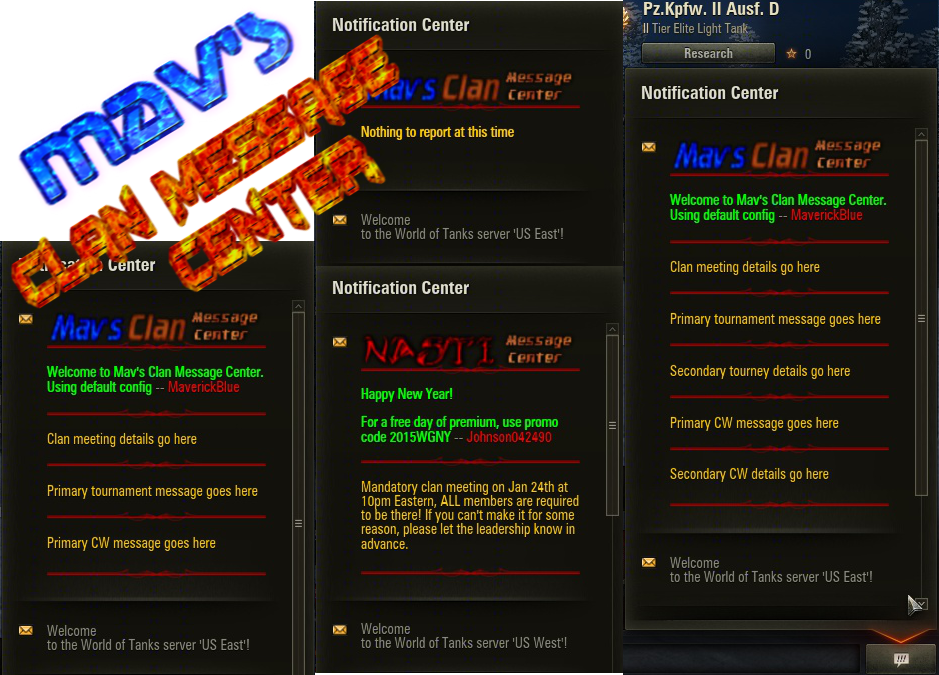 Переиздание Mav's Clan Message Center
