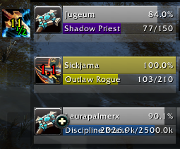 Healer indicator on Gladius